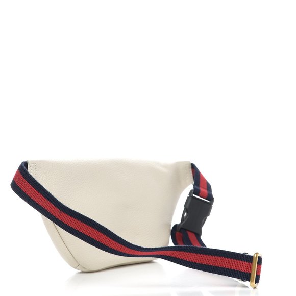 Gucci Grained Calfskin Small Print Belt Bag / Cross Body White - Picture 3 of 11